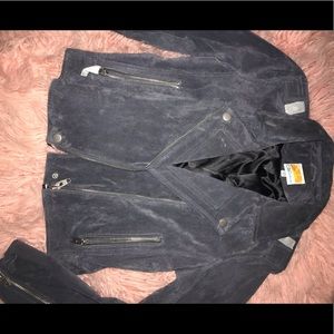 suede moto jacket